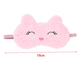 1Pc Cute Cartoon Cat Plush Sleeping Eye Mask Comfortable Sleep Mask Sleep Aid Traveing Home Shading Light Eye Cover Eyeshade
