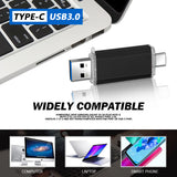 Metal OTG 3. 0 USB flash drive Pen Drive high quality 8GB 16GB 32GB 64GB 128GB Pendrive for Type-C device pen drive Gifts