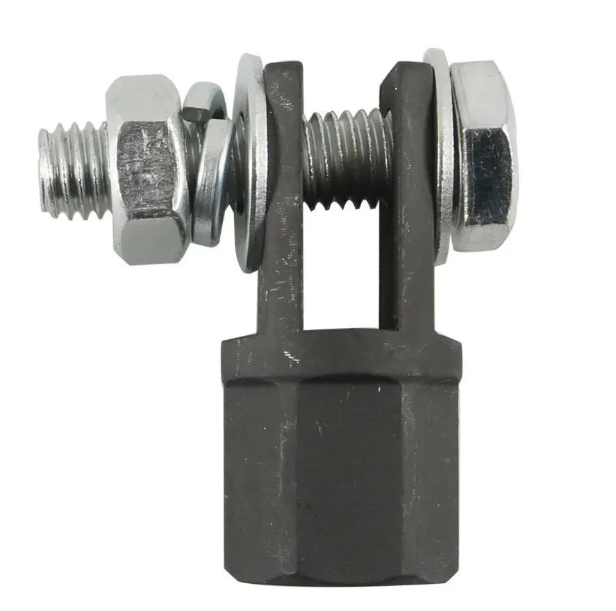 Adaptador de gato de tijera de 1/2 pulgada, adaptador de acero al cromo vanadio, llave inglesa, herramienta para taladro de gato automotriz, adaptadores para taladros de impacto, enchufe