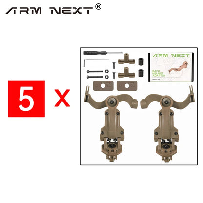 Auriculares de tiro con rotación multiángulo, adaptador de riel para arco, accesorios para auriculares tácticos EARMOR M31, M32, M30, M32H (1-10 unidades) 