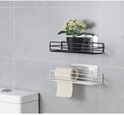 Estante organizador de baño de esquina, estantes de almacenamiento de esquina montados en la pared, soporte para champú, estante para cosméticos, cesta de drenaje de ducha de hierro