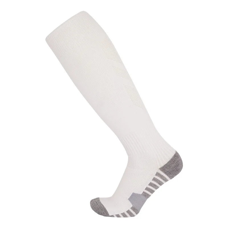 White Black Stripes Football Soccer Socks For Men Teenages Kids Boys Over the Calf Baseball Rugby Athletic Socks Women Girls