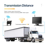 LeeKooLuu Wireless Dual Backup Reversing Cameras and 7" IPS Car Monitor IR Night Vision Rear View Camera for RV Truck Trail Bus