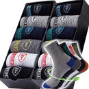 10 pairs Breathable Men's Basketball Crew Socks for Spring and Fall Sweat Absorption Deodorant Sports Stockings