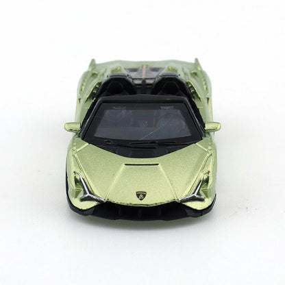 TSC 1/64 Lamborghini Lightning Convertible Edition Car Alloy Motor Vehicle Diecast Metal Model Kids Xmas Gift Toys for Boys