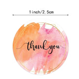 50-500pcs 1inch Blue Thank You Stickers For Envelope Sealing Labels Stationery Supplies Handmade Wedding Gift Decoration Sticker