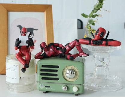 Sitting Anime Figure Hero Doll Home Decoration Mini Figurine Car Interior Miniature Model Collection Figurine Kids Toy Gifts