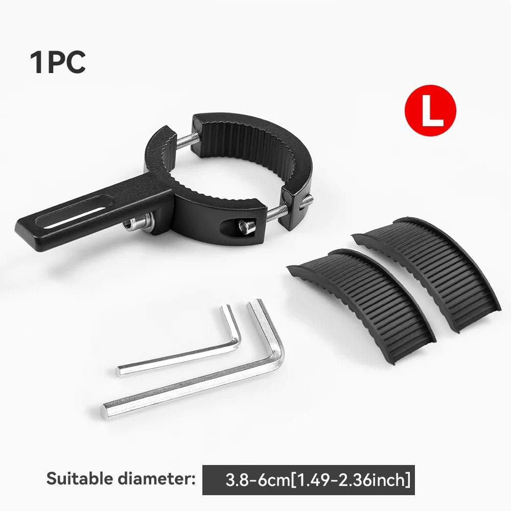 Universal Motor Light Mounting Bracket Auxiliary Light Bar Tube Clamp 22-38/38-64mm for Motorcycle Scooter Mountain Bike ATV UTV