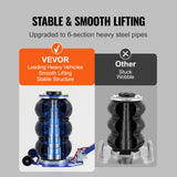SucceBuy Air Jack 3 Ton Triple Bag Air Jack w/ Six Steel Pipes Pneumatic Jack w/ Adjustable Long Handles for Car Garage Repair
