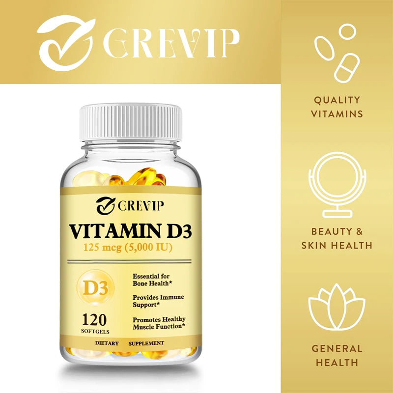 Vitamin D3 - Promotes Healthy Muscle Function and Immune SupportSupplement