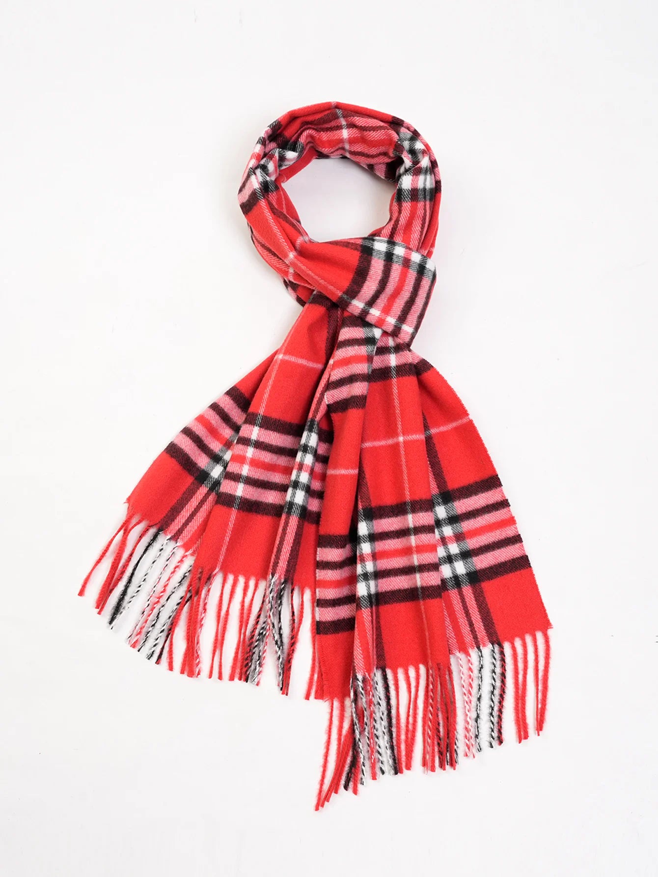 Bufanda tipo chal para hombre con tacto de cachemira cálido a cuadros de Edimburgo, bufanda a cuadros escoceses de estilo preppy