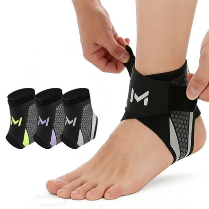Ankle Brace Support Sleeve Plantar Fasciitis Night Splint Compression Bandage for Foot Pain Relief Sports Soccer Basketball