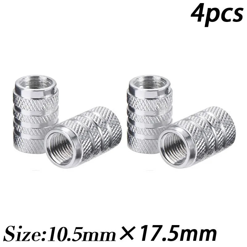 Alumínio Alloy Car Wheel Tire Valve Caps, pneu Rim Stem Covers, impermeável, automóveis, motocicletas, caminhões, bicicletas, Airdust