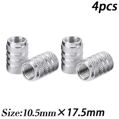 Alumínio Alloy Car Wheel Tire Valve Caps, pneu Rim Stem Covers, impermeável, automóveis, motocicletas, caminhões, bicicletas, Airdust