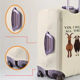 Deer pattern luggage protection cover, set suitable for 18-32 inch luggage cover, suitcase handle cover, travel accessories