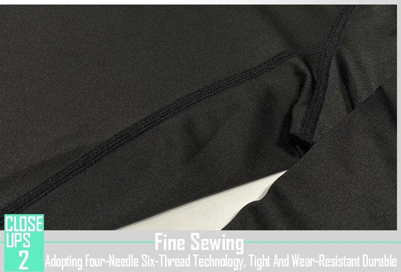 Gym Short Sleeve Running T-Shirt Men's Compression Long Sleeve Shirt Sun Protection Quick Drying Sports Top Black Sportswear 4xl