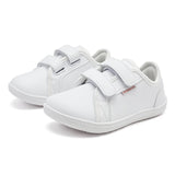 HOBIBEAR Kids Barefoot Shoes Little/Big Kid Wide Toe Minimalist Sneakers Lightweight Hook and Loop Artificial Leather Shoes