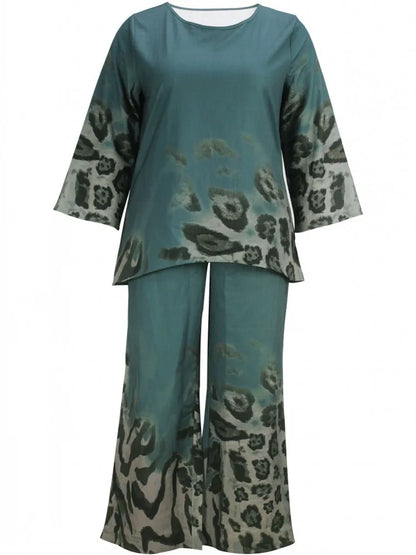 2 Piece Women Sets 2025 New Arrival Plus Size Autumn Winter Matching Sets Top And Pants Suits Outfits Oversized Clothing
