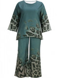 2 Piece Women Sets 2025 New Arrival Plus Size Autumn Winter Matching Sets Top And Pants Suits Outfits Oversized Clothing