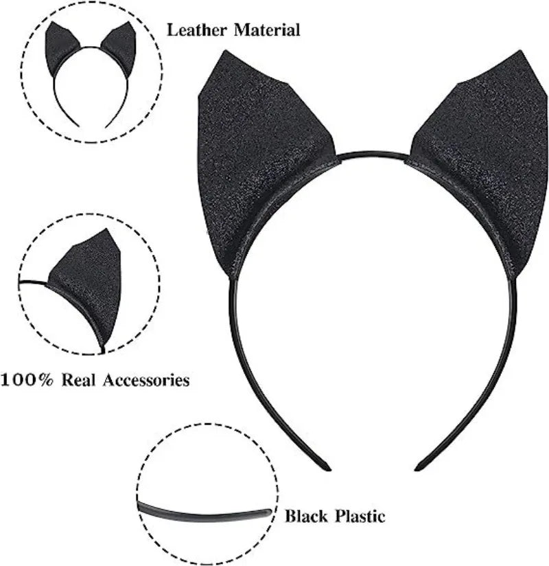 Animal Cat Tiger Cosplay Costume for Boys Girls Headband Clothes Shoes Tail Tutu Skirt Gloves Set for Kids School Performance