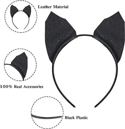 Animal Cat Tiger Cosplay Costume for Boys Girls Headband Clothes Shoes Tail Tutu Skirt Gloves Set for Kids School Performance
