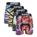 4Pcs Sexy Men Underwear Boxer Shorts Print Boxershorts Panty Cueca Male Panties Lingerie Fashion Underpants man