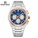 NAVIFORCE Men Casual Sport Quartz Calendar Wrist Watch for Man Business Steel Strap Waterproof Male Clock Relogio Masculino