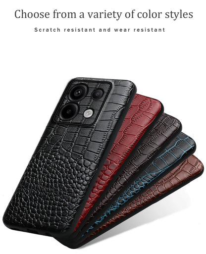 Genuine Cowhide Leather Phone Case for Xiaomi Mi 14 Ultra 13T Pro 14T Pro Poco X6 Pro Back Cover for Redmi Note 13 Pro Plus 5G