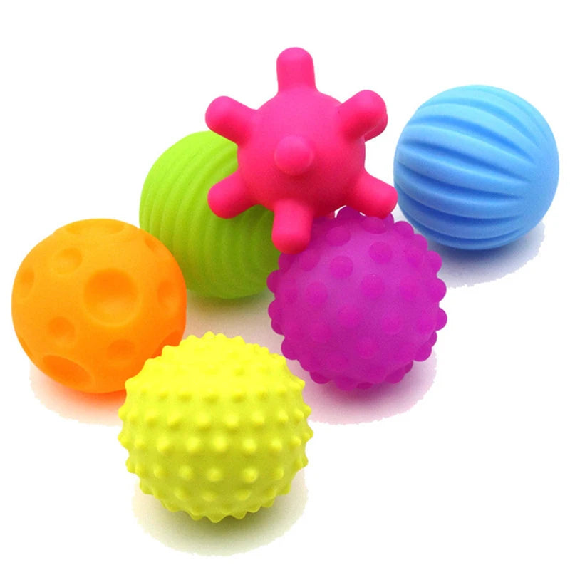 Baby Toys 0 12 Months Rotating Rattle Ball Grasping Activity Baby Development Toy Silicone Teether Sensory Toys for Babies Gifts