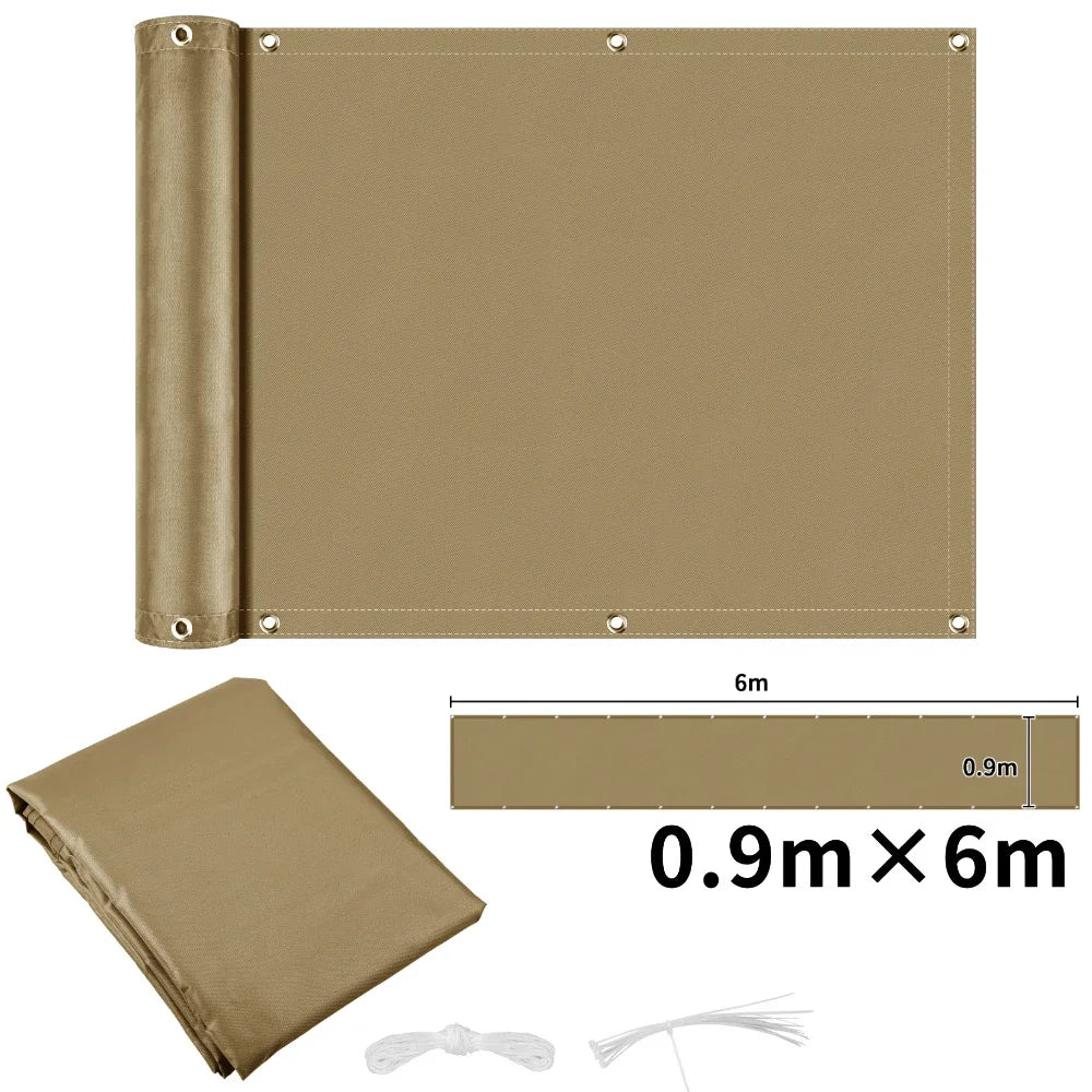 Waterproof Privacy Fence Screen Fence Covering Privacy with Grommets UV Protection Fencing Shade Cover for Outdoor Yard Backyard
