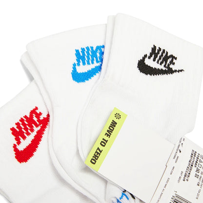 NIKE 2025 Adulto U NK NSW ESENCIAL DIARIO AN Paquete de medias extra de 3 pares DX5074-911
