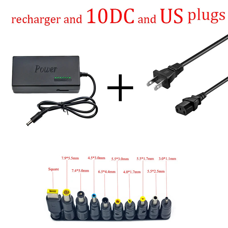 96W Universal PortableAC Laptop Power Adapter 12V 15V 16V 18V 19V 4.5A 20V 24V Charger For Dell Toshiba Hp Asus Acer Sony Lenovo
