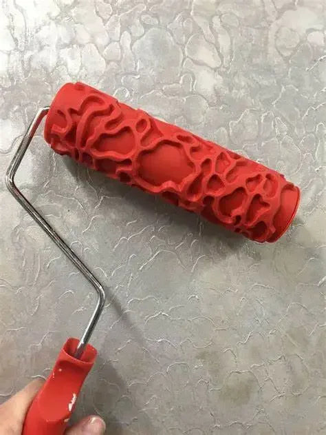 Decorative Paint Roller Pattern Embossed Texture Painting Tools for Wall Rubber Airless Paint Machine Household Brush EG321T