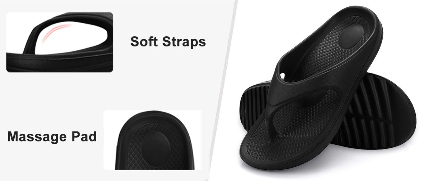 Evshine Women Orthopedic Sandals Flip Flops With Arch Support Men Non-slip Bath Shower Slippers Unisex Fashion House Slippers