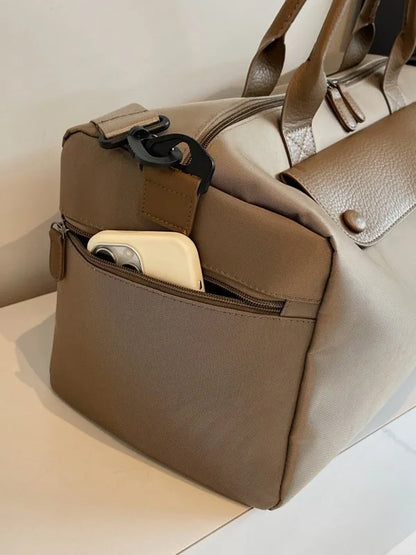 Customizable Name Crossbody Sports and Fitness Bag Oxford Cloth Women's Bag Luggage Bag Lightweight Short Distance Travel Bag