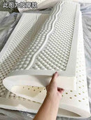 Natural Latex Mattress Topper with Cover Natural Rubber Pure Mattress Home Dormitory Soft Cushion Mat Queen Size Medium Firmness
