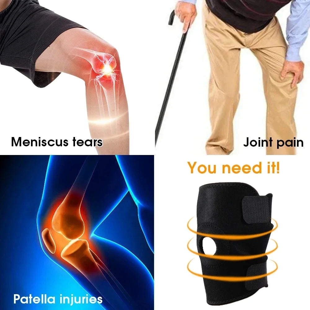 Sports knee pads, outdoor hiking, basketball, cycling, knee pads, running, strengthening protective gear, spring knee pads