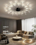 Lámpara de techo LED moderna para sala de estar, comedor, dormitorio, diseño de fuegos artificiales nórdicos, decoración del hogar, iluminación interior
