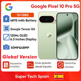 Global Version Google Pixel 10 Pro 5g Smart Phone Google 6.3'' 120Hz Oled 4870 Mah Battery Google Tensor G5 Android 16 Original Mobile Phone