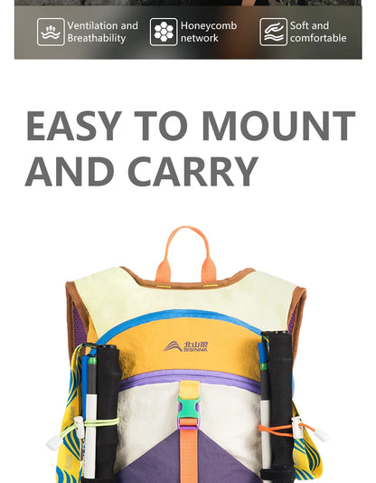BISINNA 18L Camping Backpack Ultralight Portable Travel Bag for Women and Men Outdoor Hiking Cycling Climbing Fishing