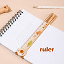 Kit 6pcs Cute Capybara Stationery Set Back To School Material