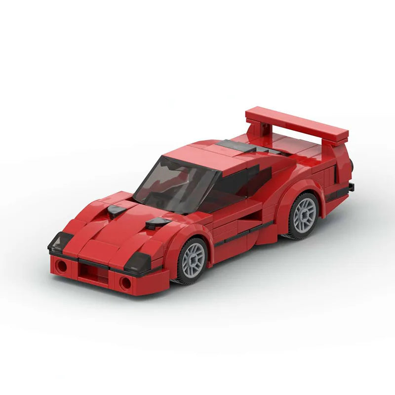 LEQUMOC Technical Car Speed Red Supercar Bricks Model Building Blocks Toys for Gifts Toy City Car