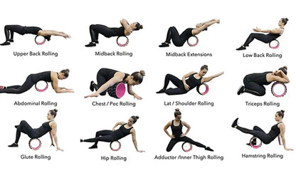 New Premium Foam Yoga Massage Roller Yoga Wheel Back Stretcher Back Massager Cracker for Back Pain Relief Fitness Equipment