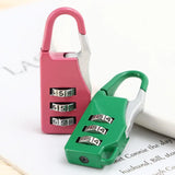 Bags Baggage Door Padlock 3 Dial Digit Combination Secret Safe Code Password Locks Bookbag Anti-theft Backpack Zipper Padlock