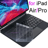 Funda con teclado para iPad Pro 12.9, Pro 11, Magic Keyboard 10.5, Air 5, 4, 3, 7, 8, 9 y 10, funda inteligente de silicona con protector de TPU, UE