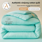 100% Cotton Filled Super Soft Autumn Winter Quilt Lightweight Fluffy Warm Duvets Core Grade A Comfort Quilted Double Comforter