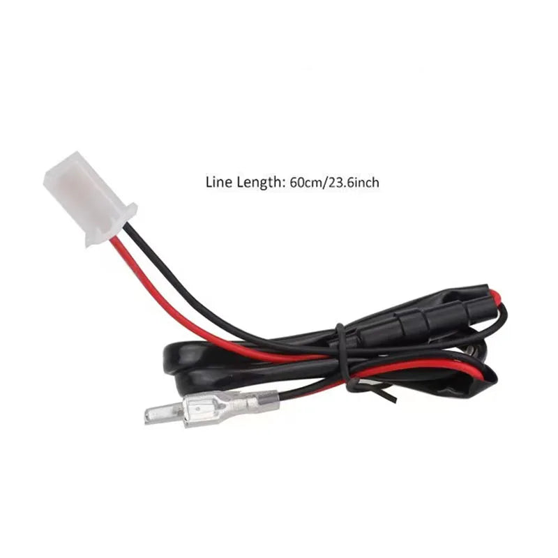 USB Charger Socket Cable 60cm Cigarette Lighter Wire Harness Connector Cord With 10A Fuse for Car Marine Motorcycle ATV RV Refit