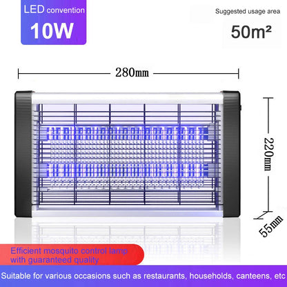 Lámpara antimosquitos comercial, silenciosa, para control de insectos, para habitaciones de hotel, para colgar en la pared, con forma de estrella, descarga eléctrica para mosquitos y moscas. 