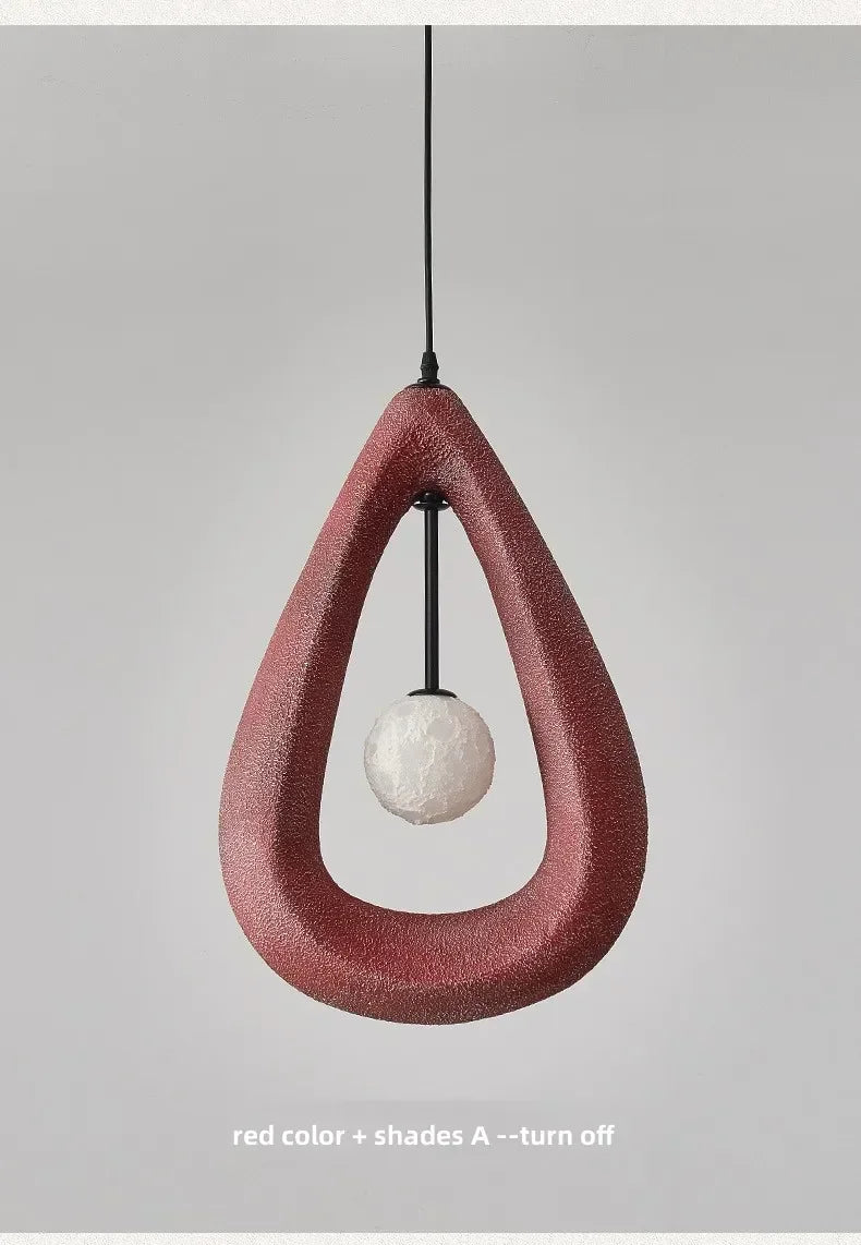 Lámpara colgante japonesa Wabi Sabi, lámpara de techo nórdica para comedor, decoración del hogar, mesa de bar, isla de cocina, lámpara colgante creativa