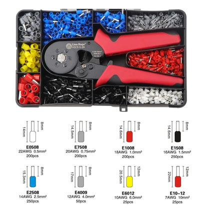 Herramienta de crimpado de casquillos HSC8 6-4/6-6, alicates de crimpado eléctricos para terminales de tubo de crimpado de extremos de cable, reparación de circuitos eléctricos